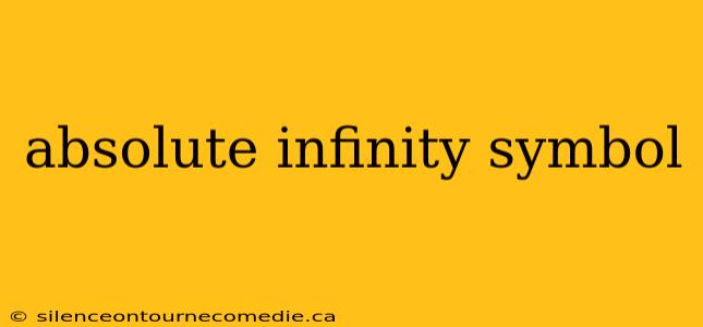absolute infinity symbol