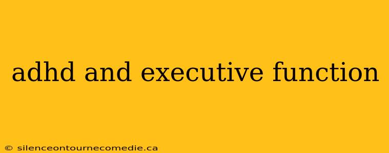 adhd and executive function