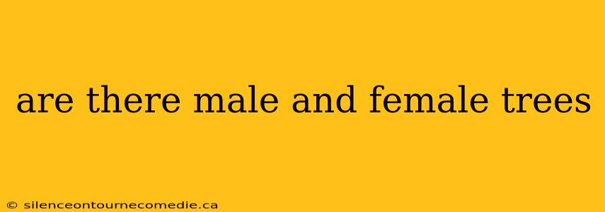 are there male and female trees