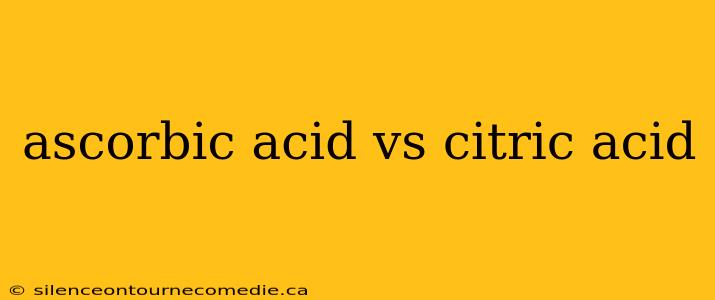ascorbic acid vs citric acid