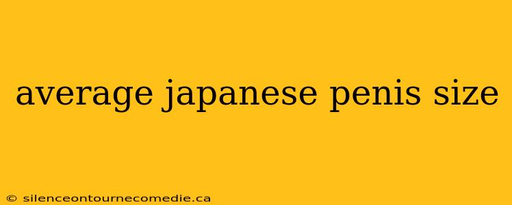 average japanese penis size