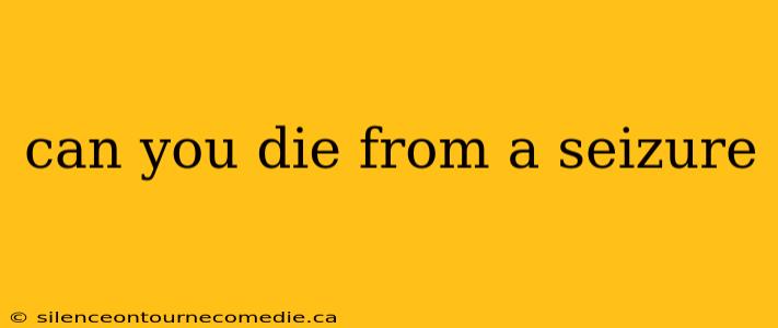 can you die from a seizure