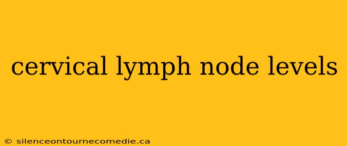 cervical lymph node levels