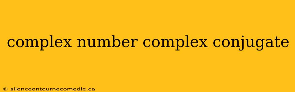 complex number complex conjugate