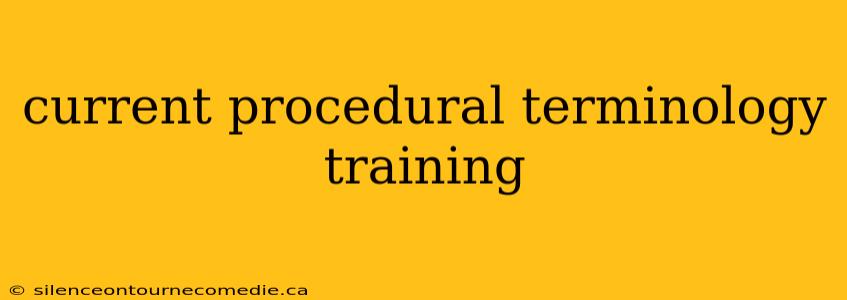 current procedural terminology training