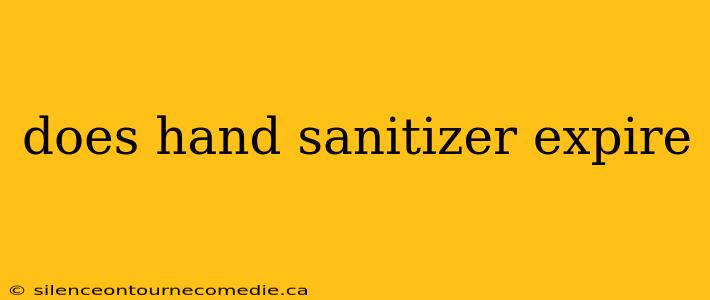 does hand sanitizer expire