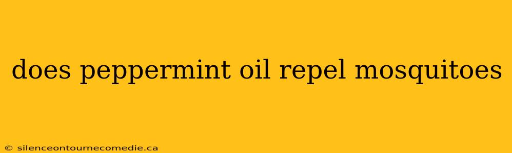 does peppermint oil repel mosquitoes