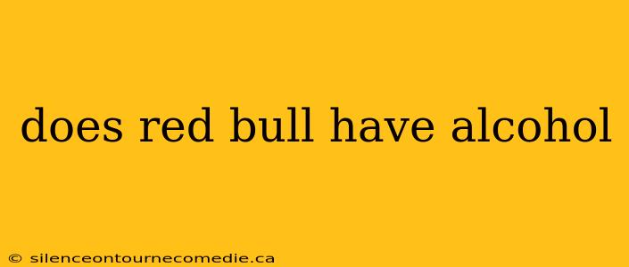 does red bull have alcohol