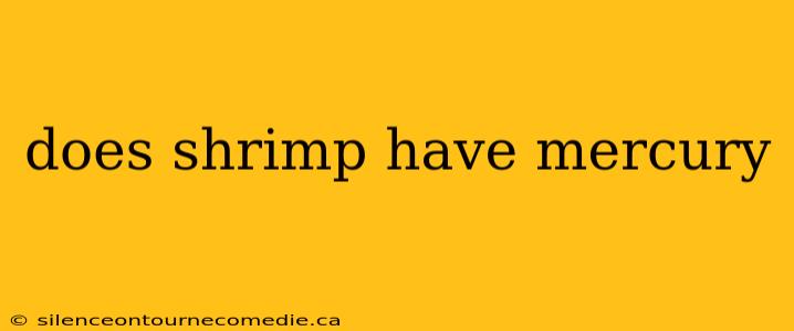 does shrimp have mercury