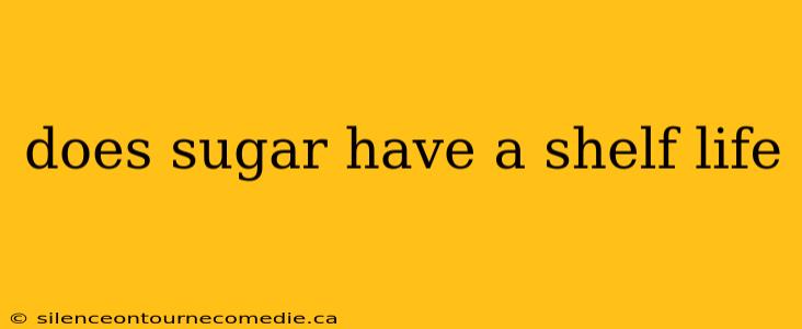 does sugar have a shelf life