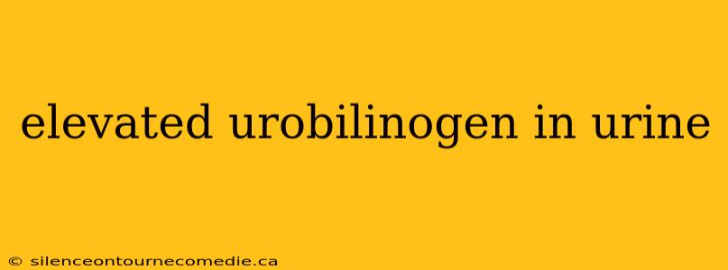 elevated urobilinogen in urine