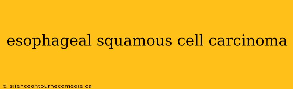 esophageal squamous cell carcinoma