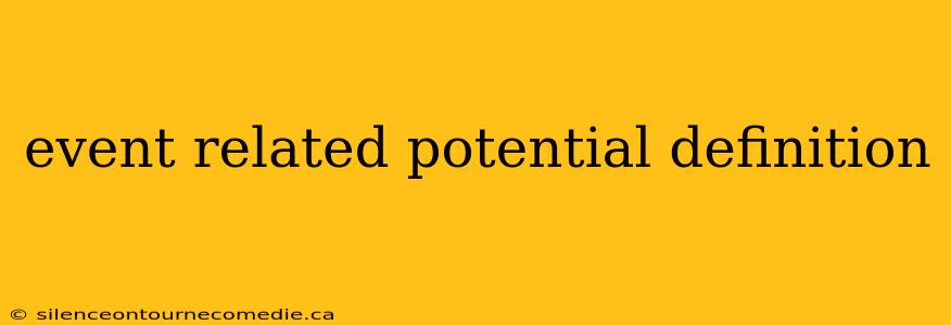 event related potential definition