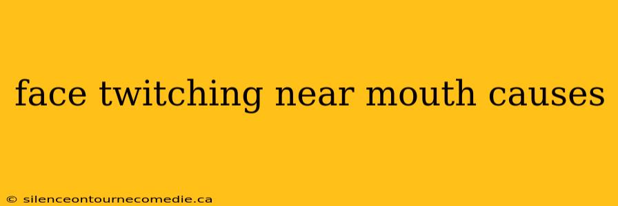 face twitching near mouth causes
