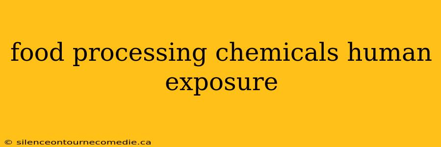 food processing chemicals human exposure