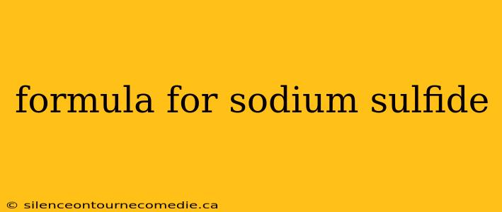 formula for sodium sulfide