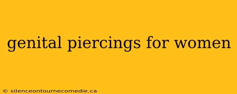 genital piercings for women