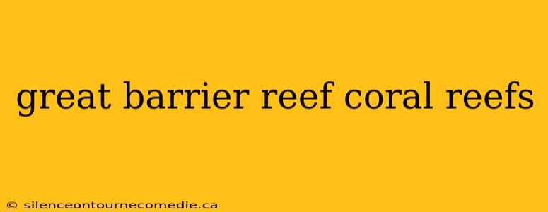 great barrier reef coral reefs