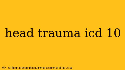 head trauma icd 10
