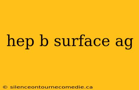 hep b surface ag
