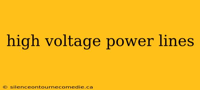high voltage power lines