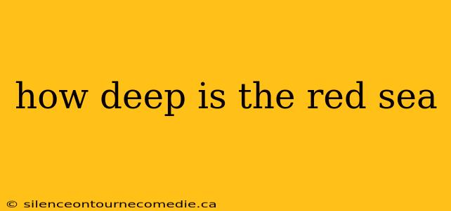 how deep is the red sea