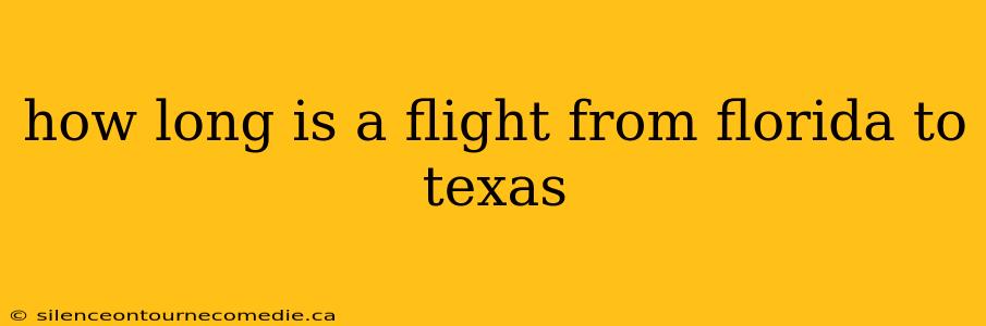 how long is a flight from florida to texas