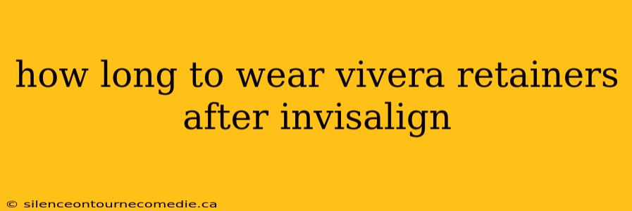 how long to wear vivera retainers after invisalign