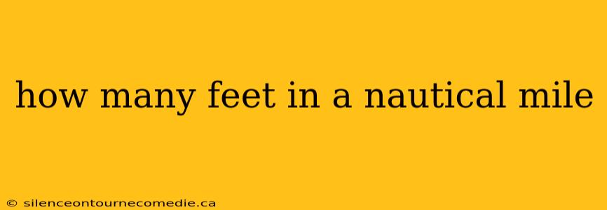 how many feet in a nautical mile