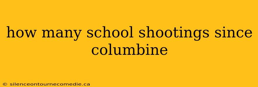 how many school shootings since columbine