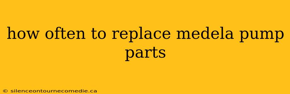 how often to replace medela pump parts