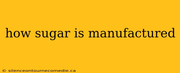 how sugar is manufactured