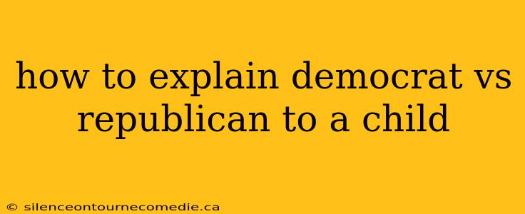 how to explain democrat vs republican to a child