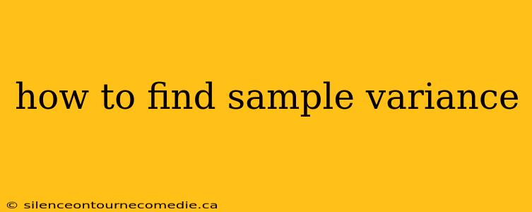 how to find sample variance