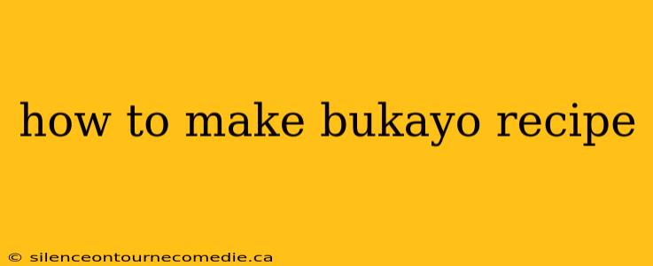 how to make bukayo recipe