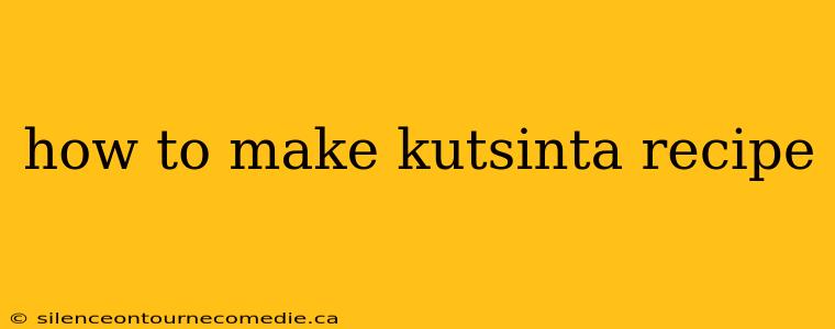 how to make kutsinta recipe