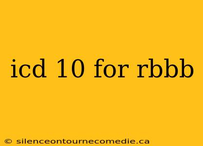 icd 10 for rbbb