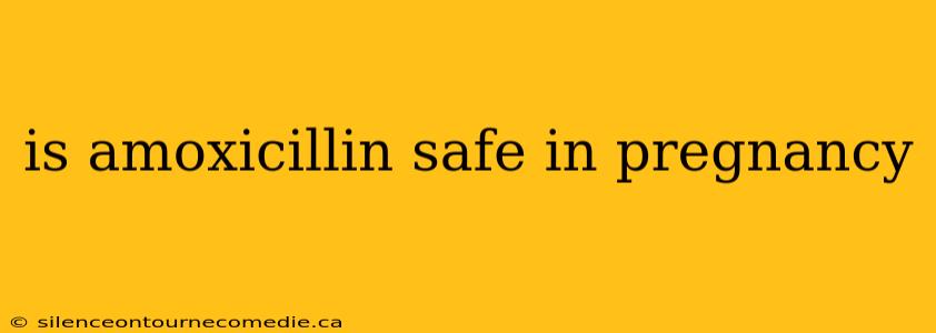 is amoxicillin safe in pregnancy
