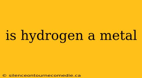 is hydrogen a metal
