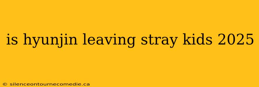 is hyunjin leaving stray kids 2025