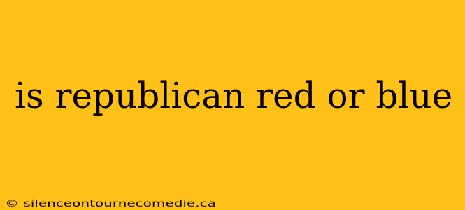 is republican red or blue