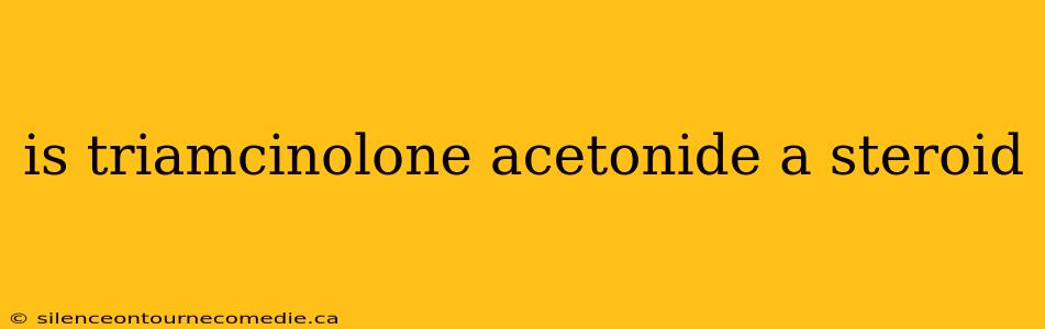 is triamcinolone acetonide a steroid