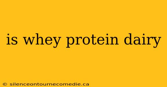 is whey protein dairy