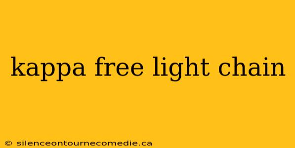 kappa free light chain