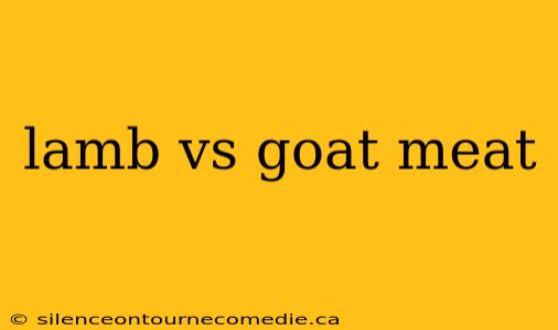 lamb vs goat meat