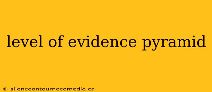 level of evidence pyramid