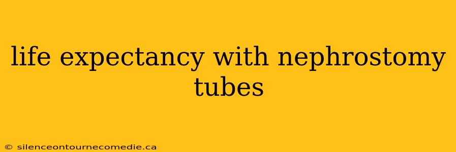 life expectancy with nephrostomy tubes