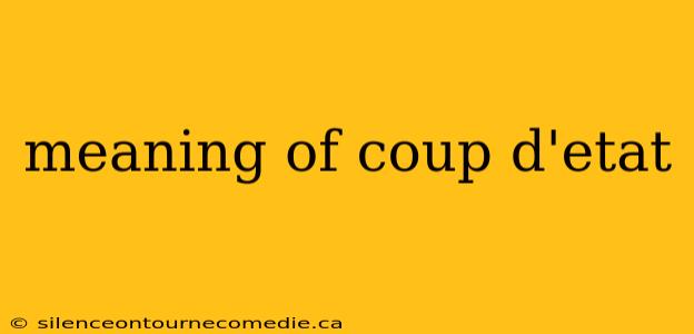 meaning of coup d'etat