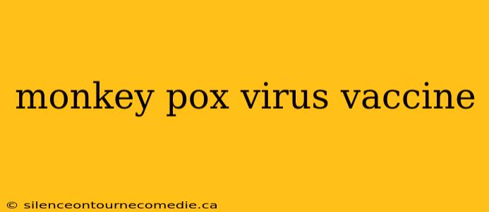 monkey pox virus vaccine