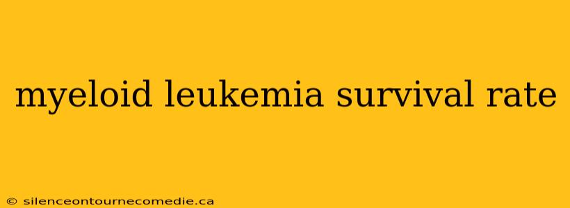 myeloid leukemia survival rate